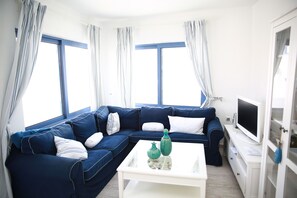 42-inch LED TV with satellite channels, TV - Odysseys House (Santorini)