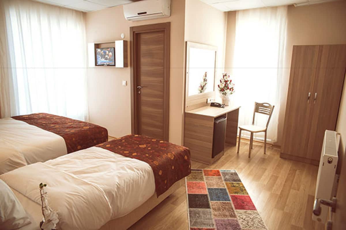 Habitación Deluxe con 2 camas individuales | Caja de seguridad en la habitación y escritorio