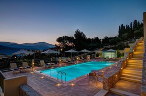 Front of property – evening/night