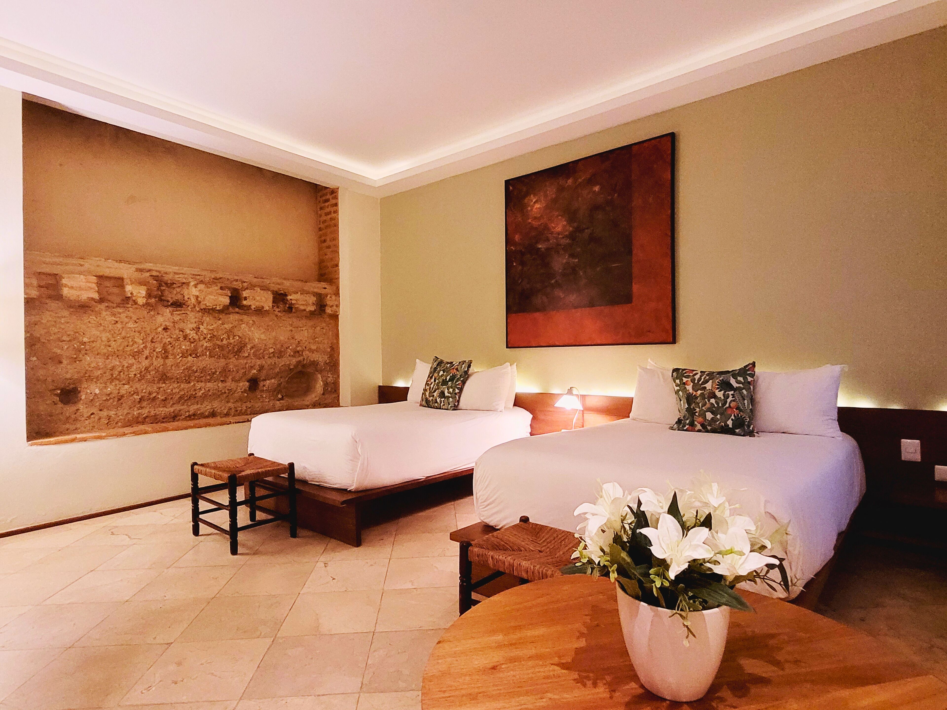 family double room, 2 double beds | hypo-allergenic bedding, down duvets, minibar, in-room safe