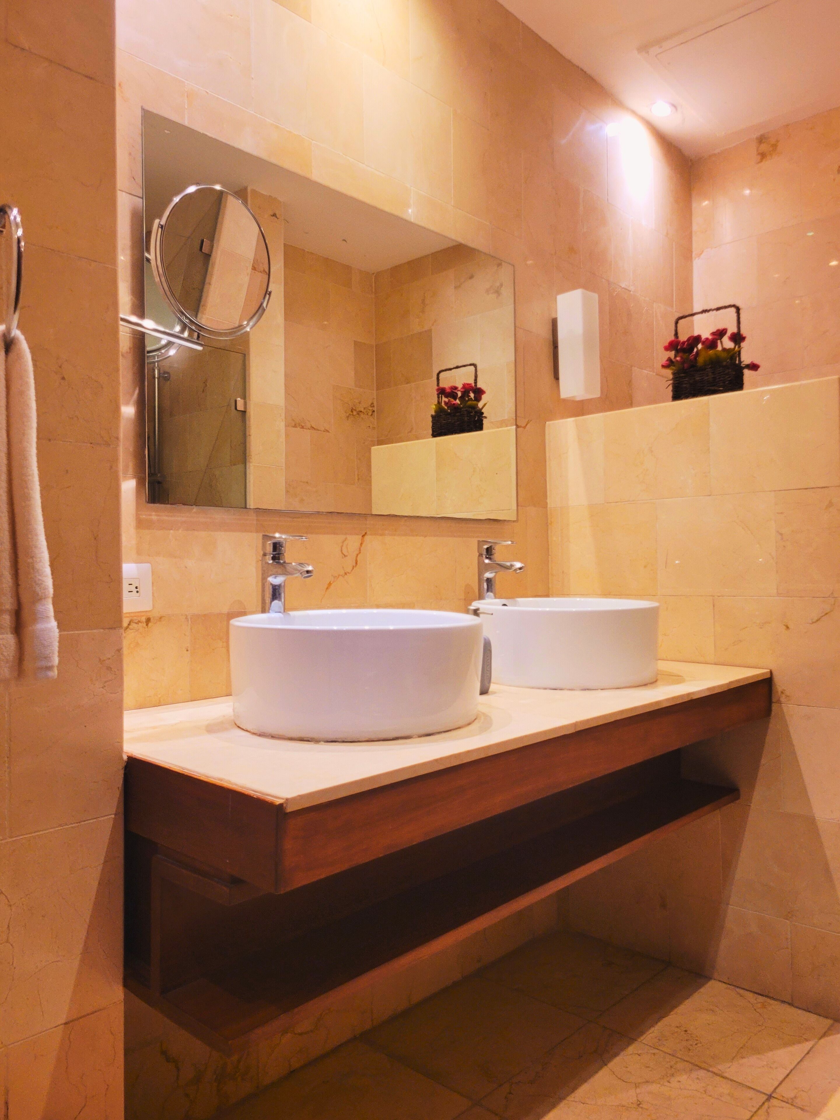 shower, rainfall showerhead, designer toiletries, hair dryer