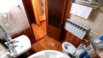 Free toiletries, hair dryer, slippers, towels