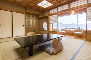 Quarto tradicional (12.5 Tatami Mats, New Building) | Roupas de cama premium, cofres nos quartos, Wi-Fi de cortesia