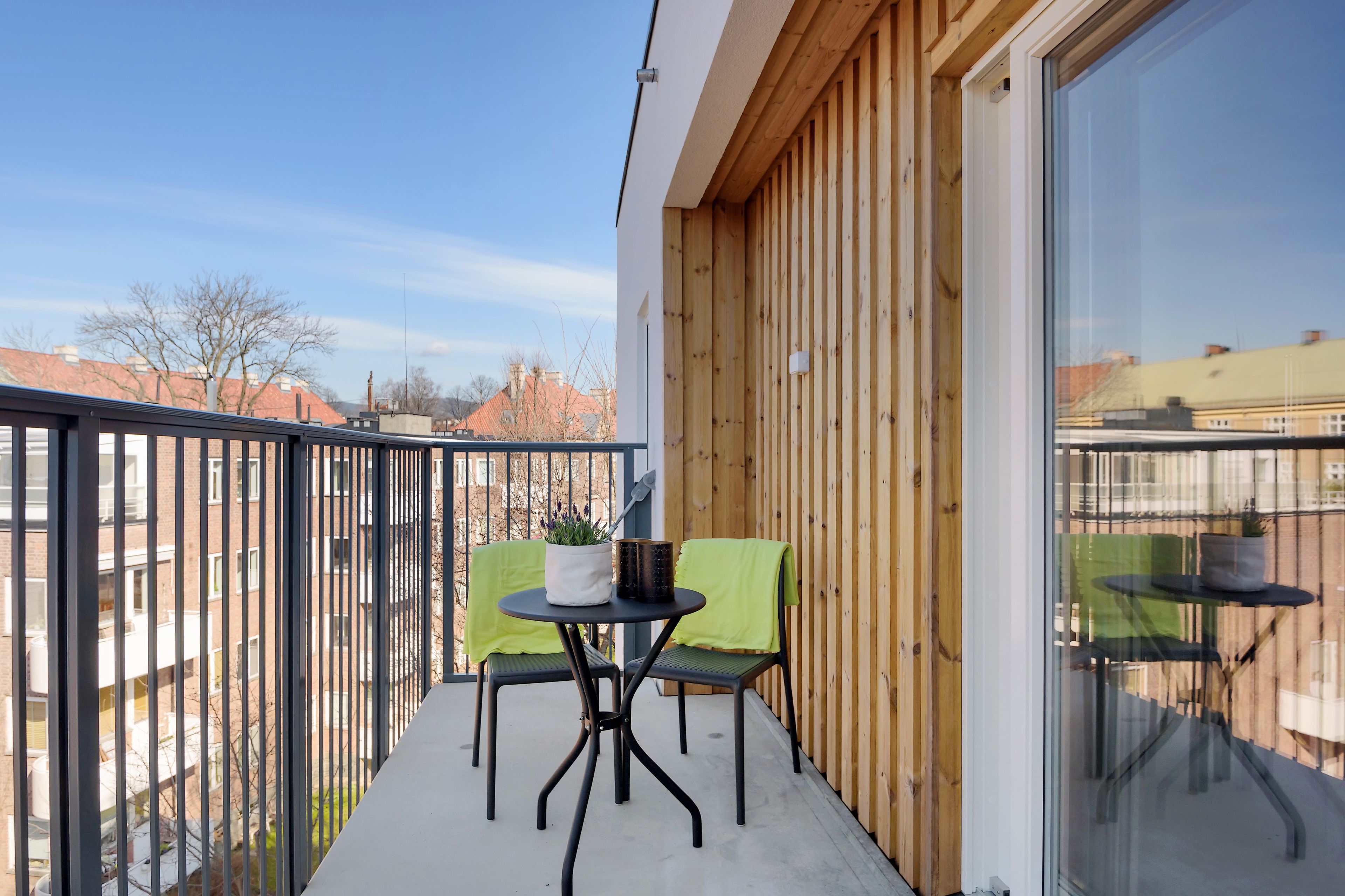 商务公寓, 3 间卧室, 阳台, 城市景观 | 阳台