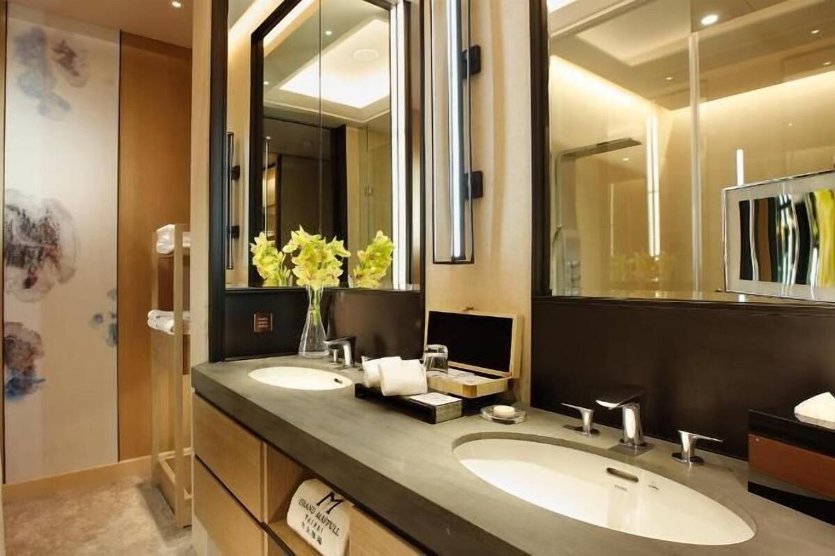 Bathroom | Shower, rainfall showerhead, eco-friendly toiletries, hair dryer