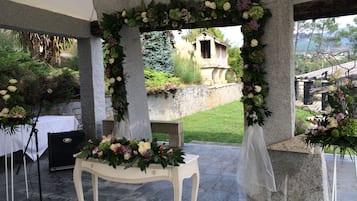 Área de bodas al aire libre