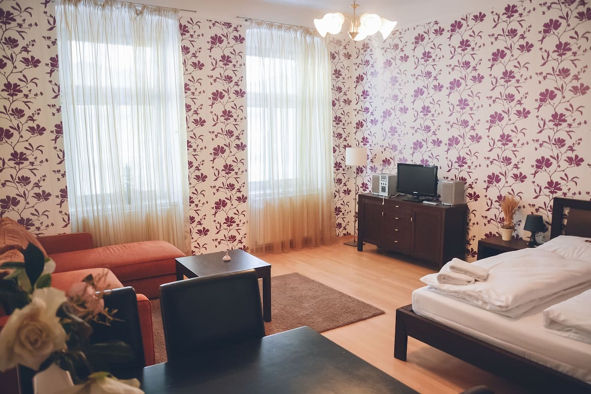 Monolocale comfort (incl. final cleaning fee) | 1 camera, ferro/asse da stiro, Wi-Fi gratuito, lenzuola