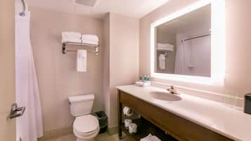 Free toiletries, hair dryer, towels, soap