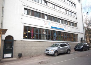 Overnatningsstedets facade