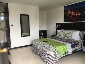 Deluxe Double Room Single Use, 1 Queen Bed, Private Bathroom, Tower | 1 bedroom, in-room safe, desk, iron/ironing board