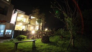 Front of property – evening/night