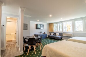 Deluxe Suite, 2 Queen Beds, Non Smoking | Cribs/infant beds, rollaway beds, free WiFi, bed sheets