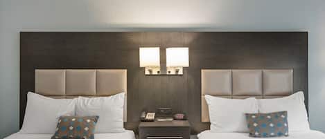 Double Room | Premium bedding, down duvets, pillow-top beds, desk