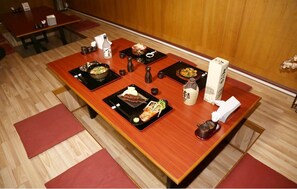 Lunch and dinner served, Japanese cuisine