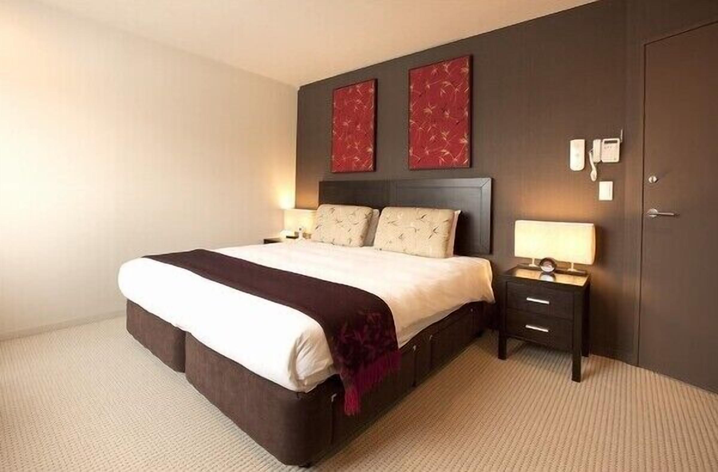 Individually decorated, individually furnished, desk, blackout drapes