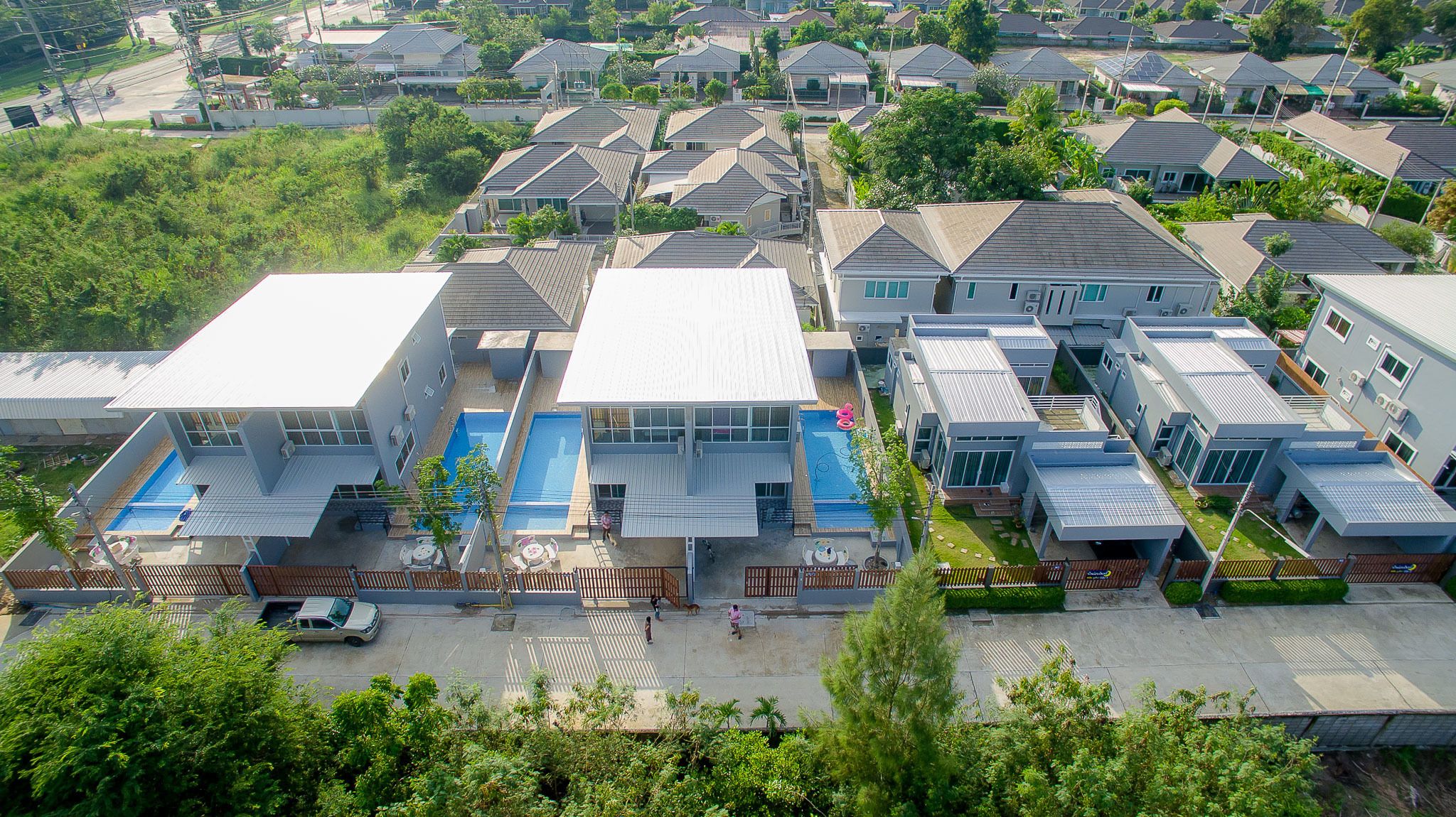 Three Bedrooms Home With Private Pool | Aerial view