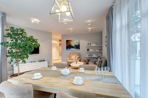 Executive Apartment, 2 Bedrooms, Balcony (6 adults) | Living room - Dom & House - Apartments Marina Residence (Gdansk)