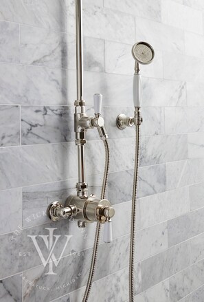 Bathroom shower - Wickwood Inn (Saugatuck)