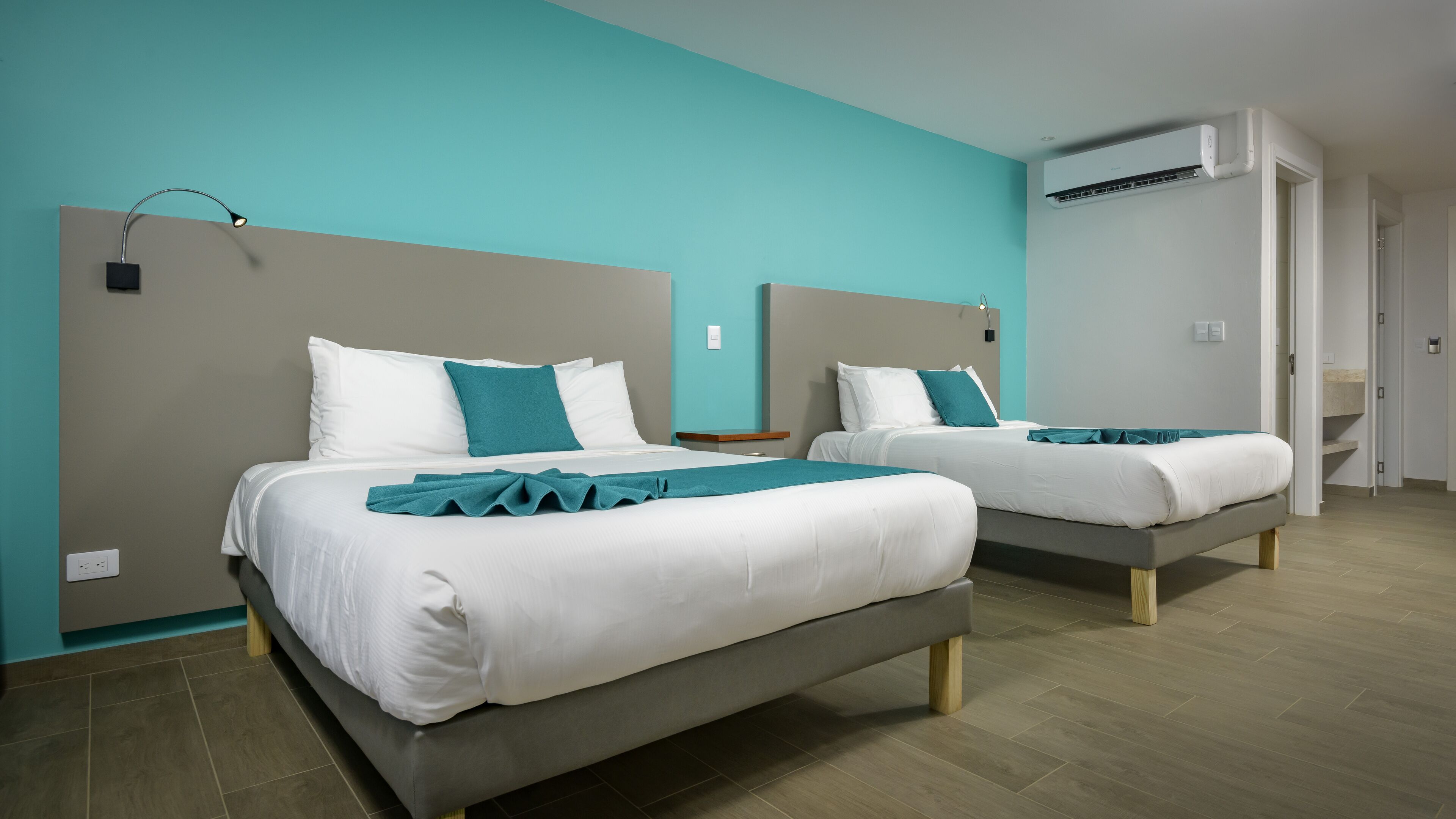 superior room, 2 queen beds | 1 bedroom, in-room safe, desk, laptop workspace