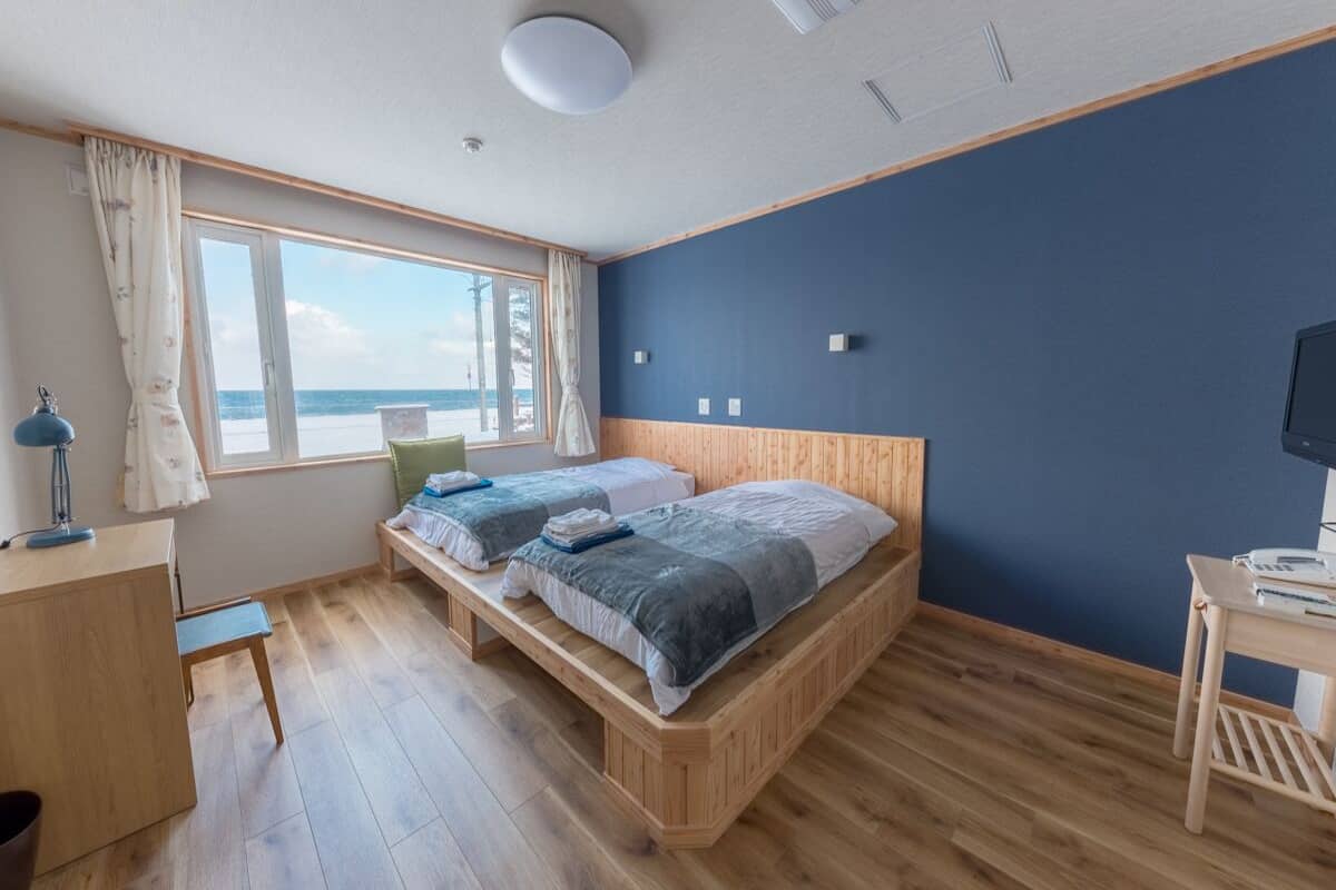 standard twin room(2 single beds), ocean view | 1 bedroom, desk, laptop workspace, free wifi