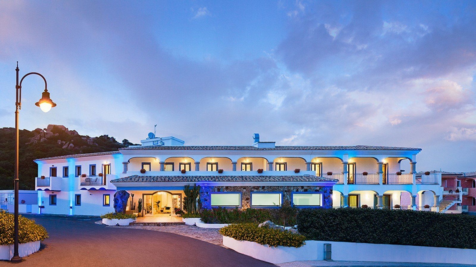 front of property – evening/night