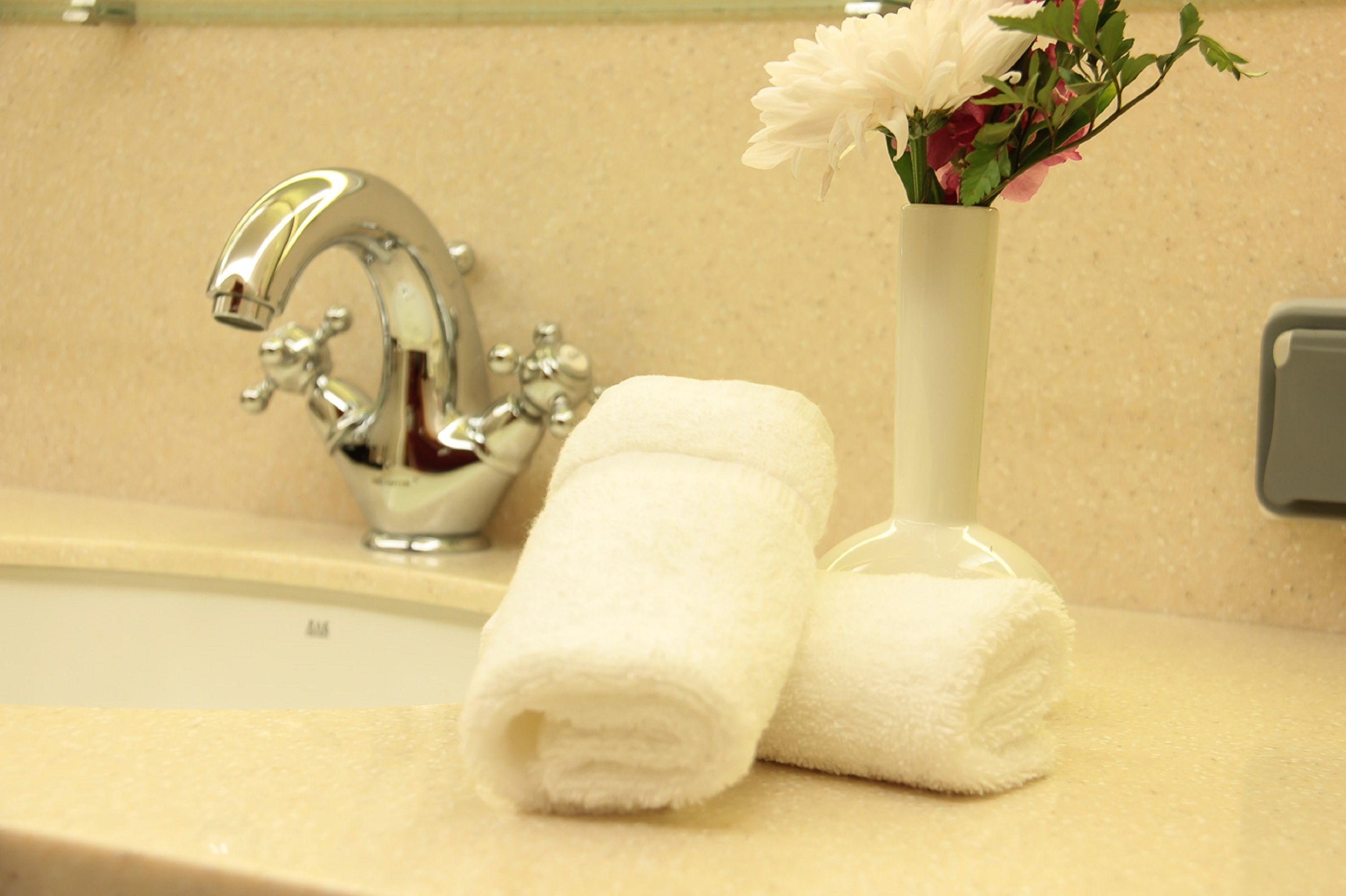 shower, free toiletries, hair dryer, bathrobes