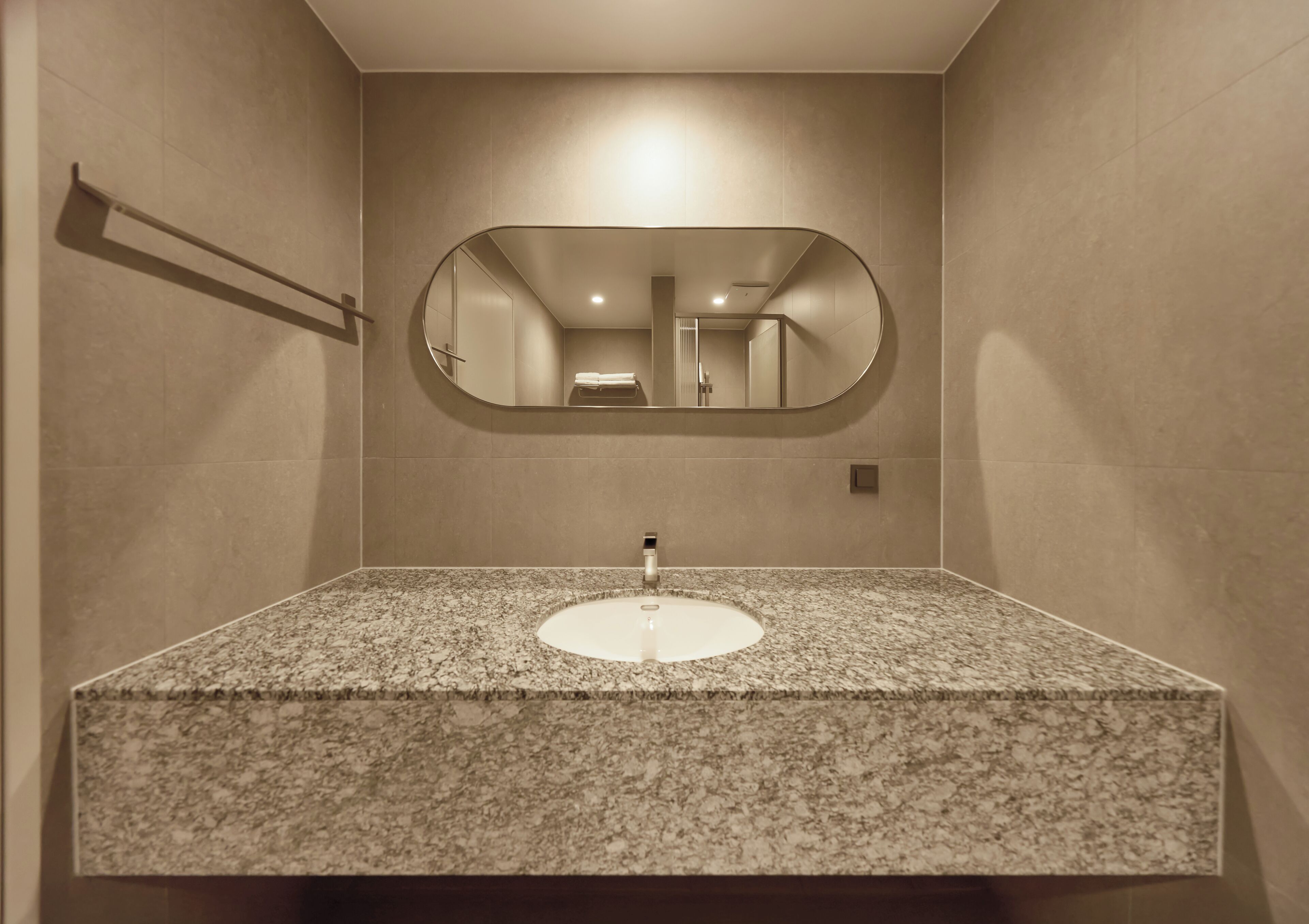 superior king | bathroom | shower, hair dryer, bathrobes, towels