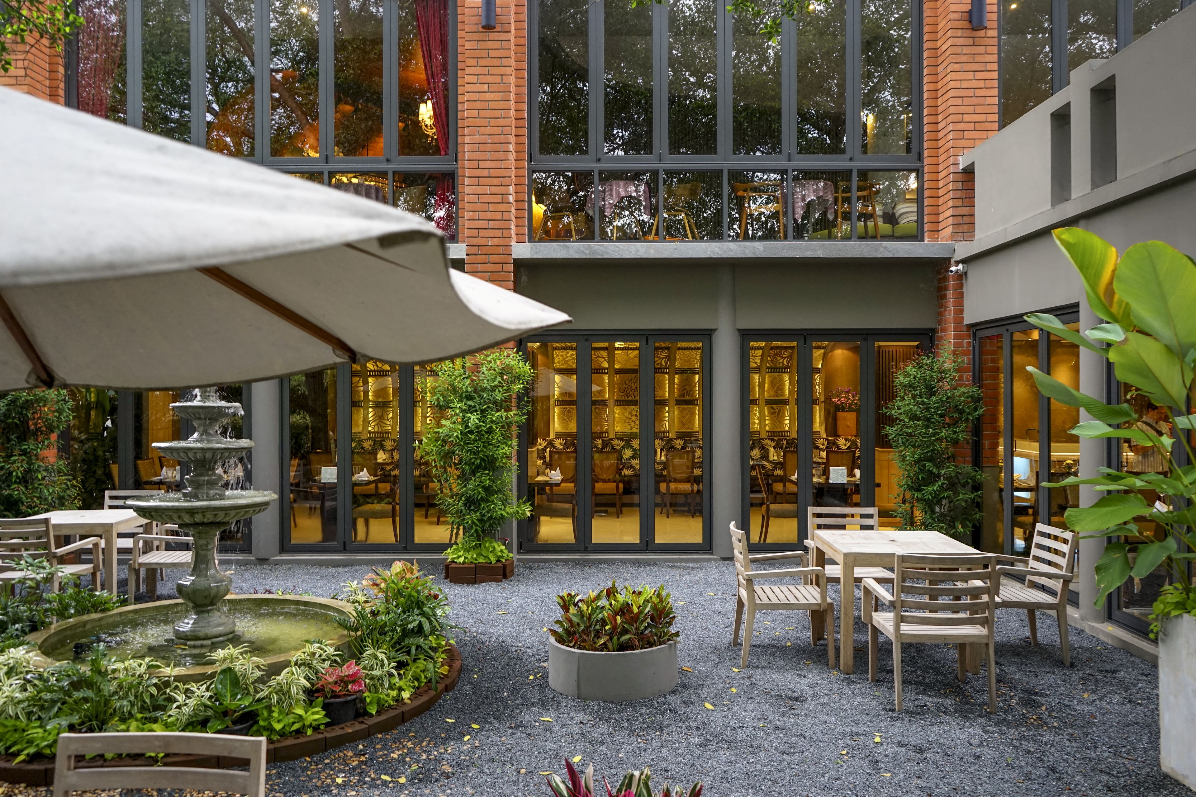 Uitzicht vanuit accommodatie