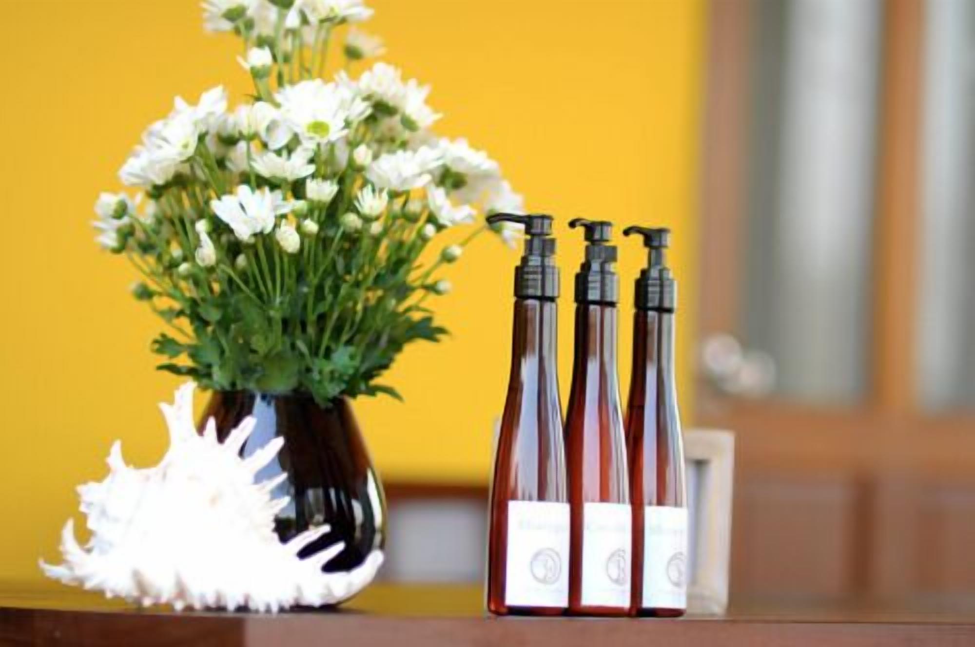 shower, free toiletries, hair dryer, slippers