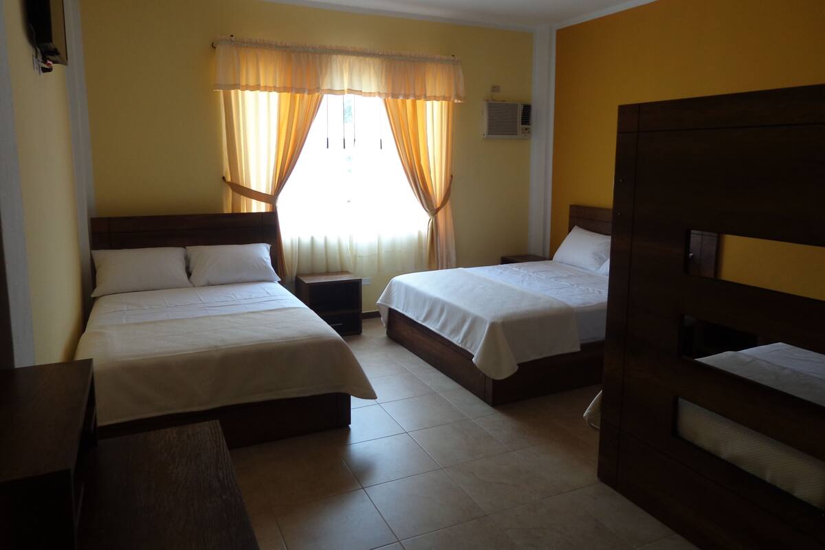 Family Quadruple Room | Premium bedding, individually decorated, desk, laptop workspace