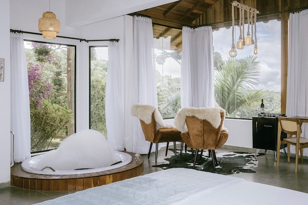 Panorama chalet | Uitzicht vanuit de kamer