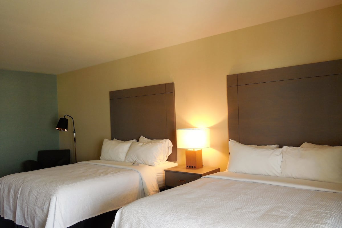 suite, 2 queen beds, non smoking | 1 bedroom, premium bedding, desk, blackout curtains