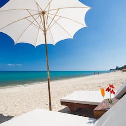 Plage privée à proximité, chaises longues, parasols, serviettes de plage