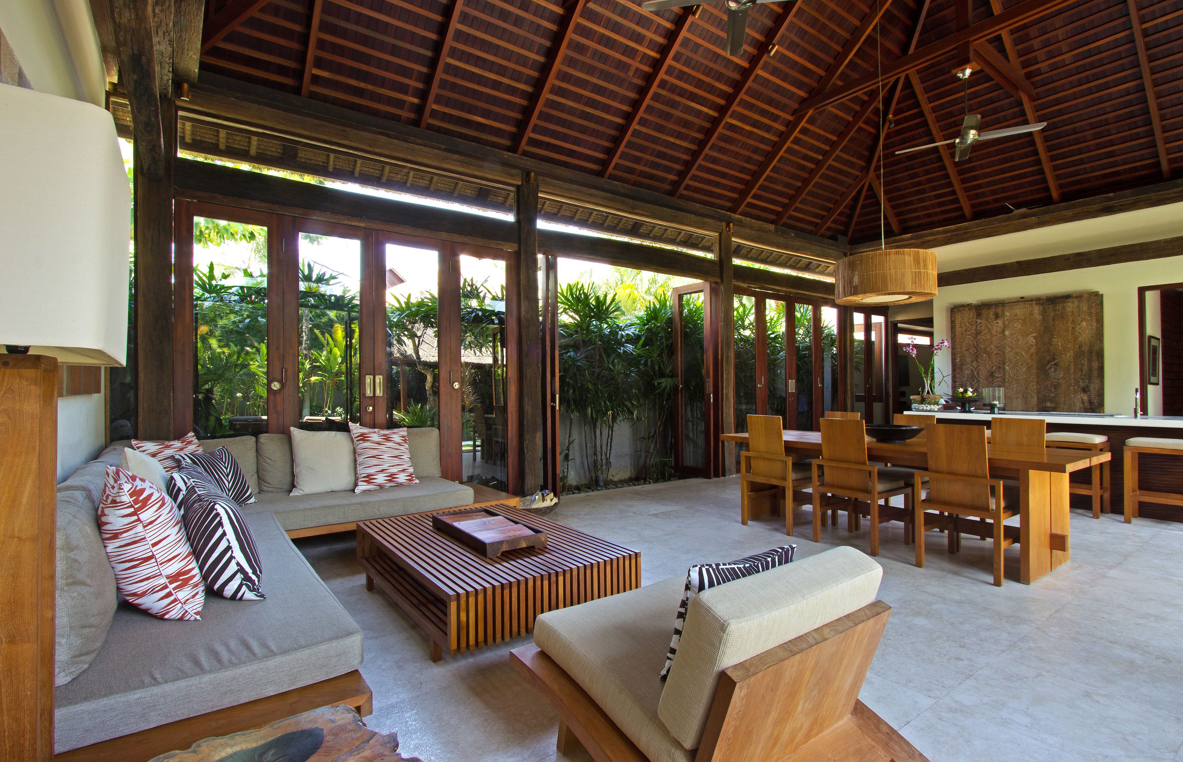 Villa 2 - Two-Bedroom Villa with Private Pool | Living room | Flat-screen TV