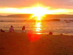On the beach