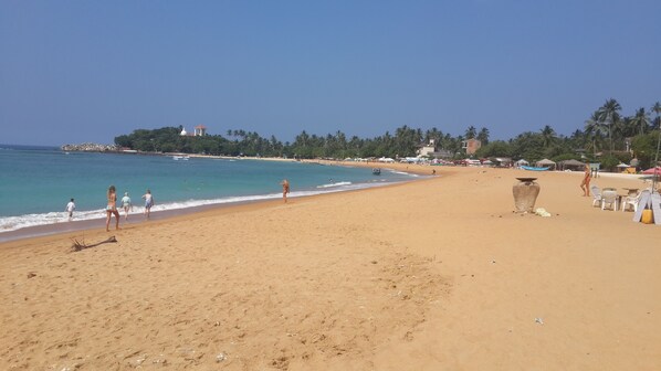 On the beach