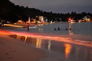 On the beach