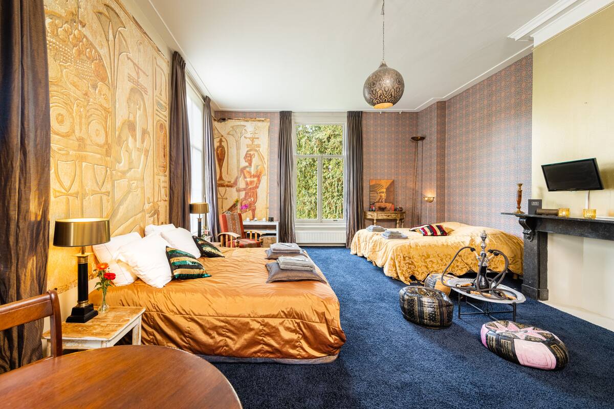 Family Room, Garden View (Egypte) | Egyptian cotton sheets, premium bedding, desk, WiFi (free)