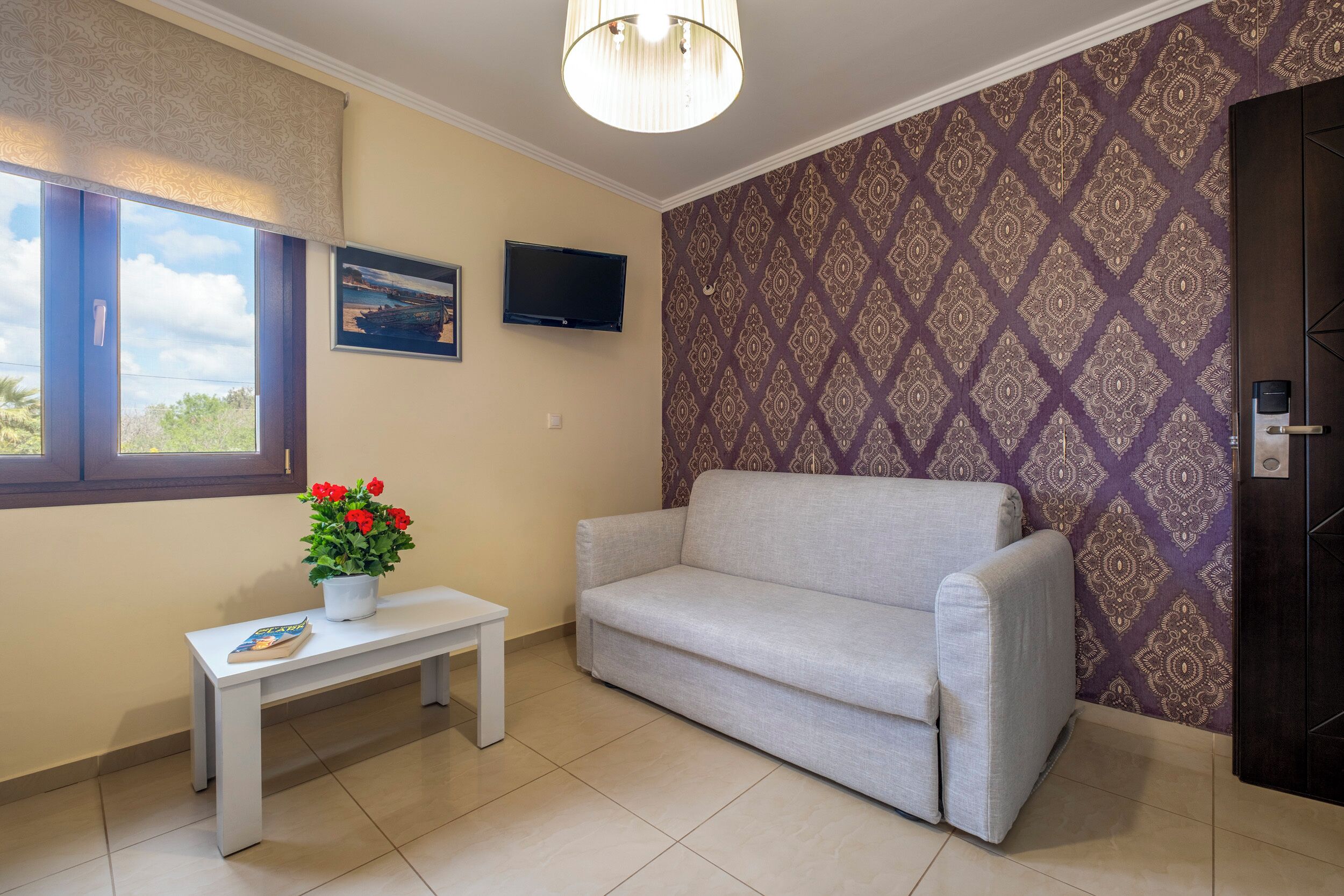 family quadruple room | living area | led tv, offices