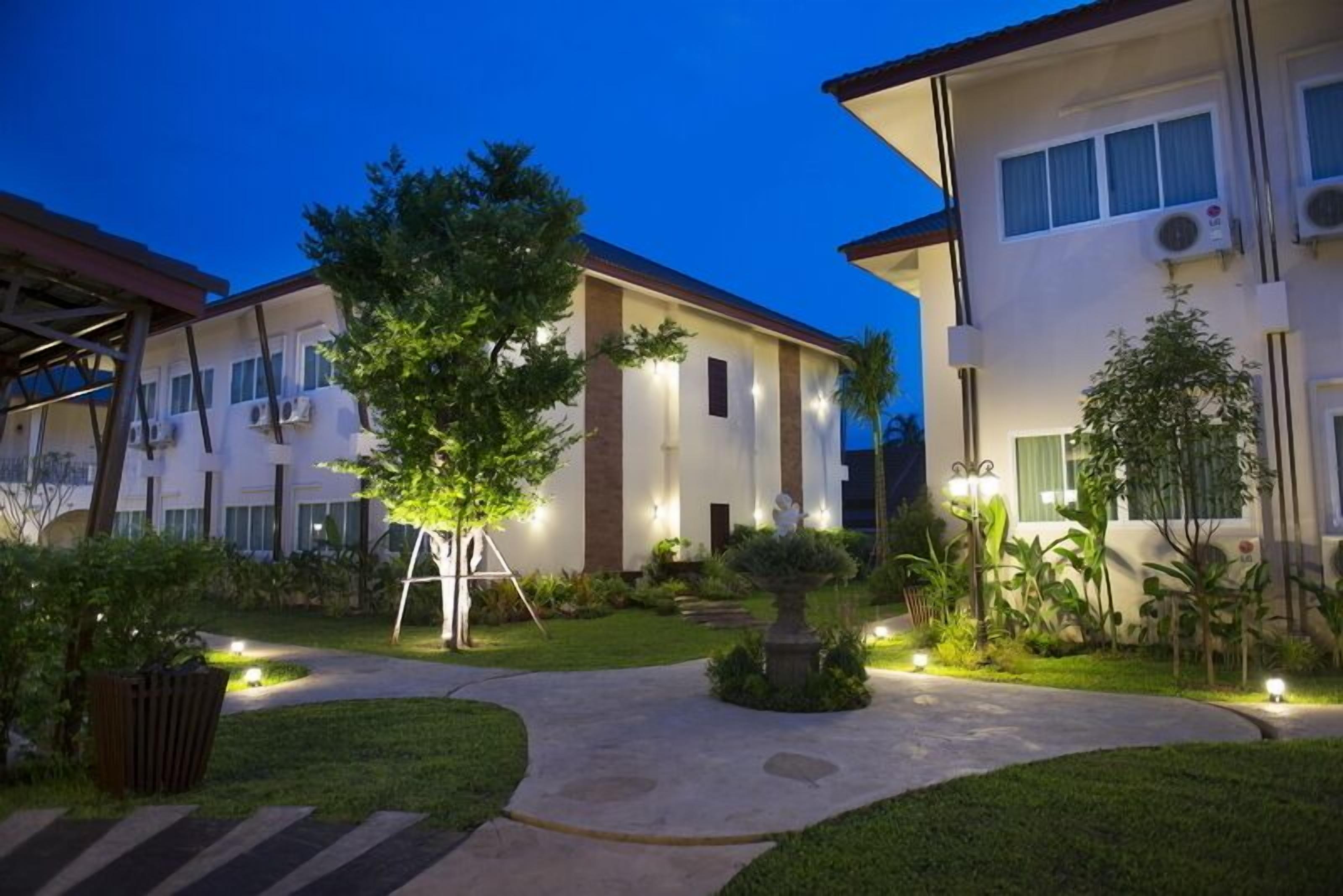 front of property – evening/night