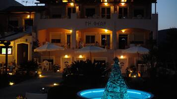 Front of property – evening/night