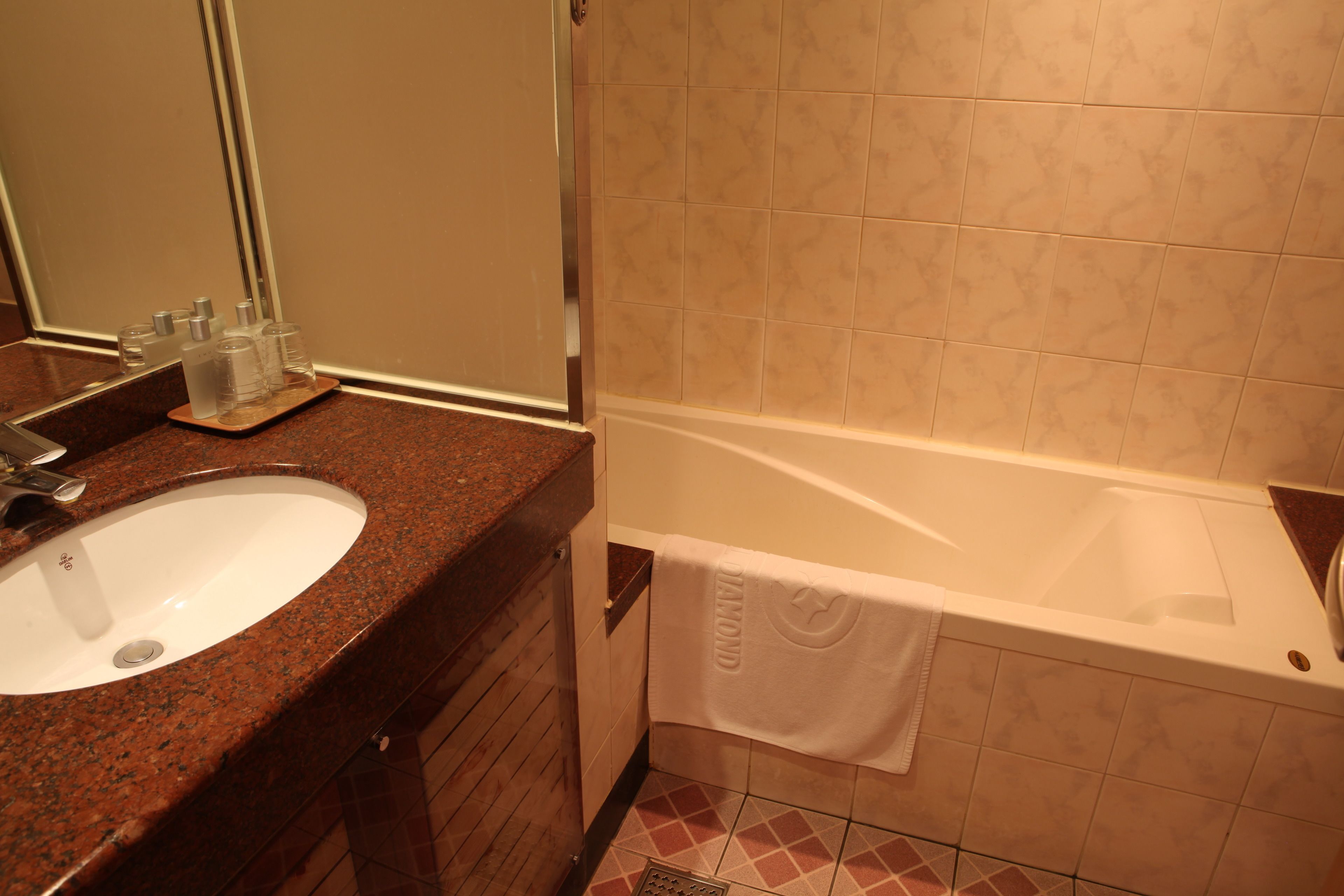 shower, free toiletries, hair dryer, slippers