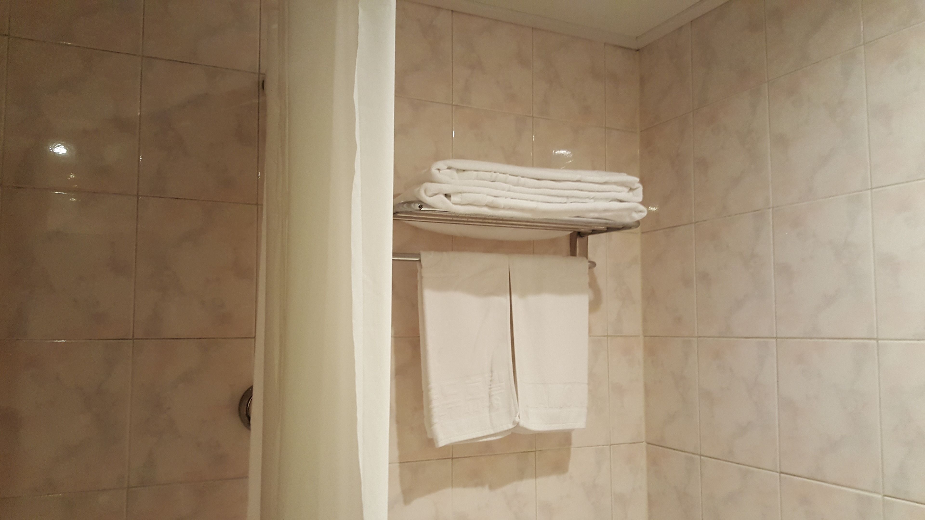 shower, free toiletries, hair dryer, slippers