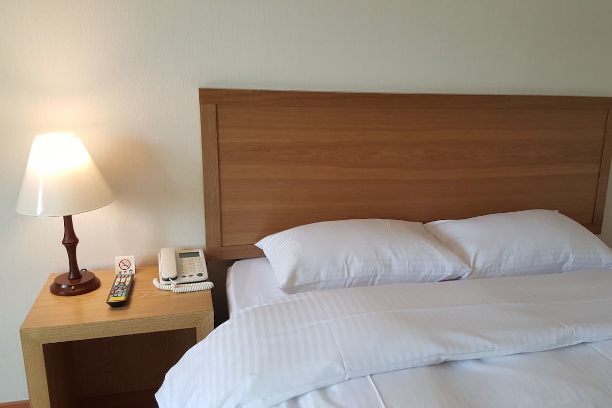 Down duvets, blackout curtains, free WiFi