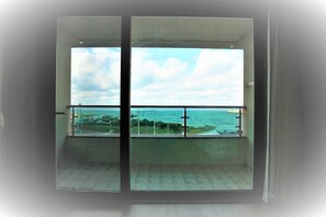 Twin Room, Ocean View | View from room - Sunbeach Resort (Jeju City)