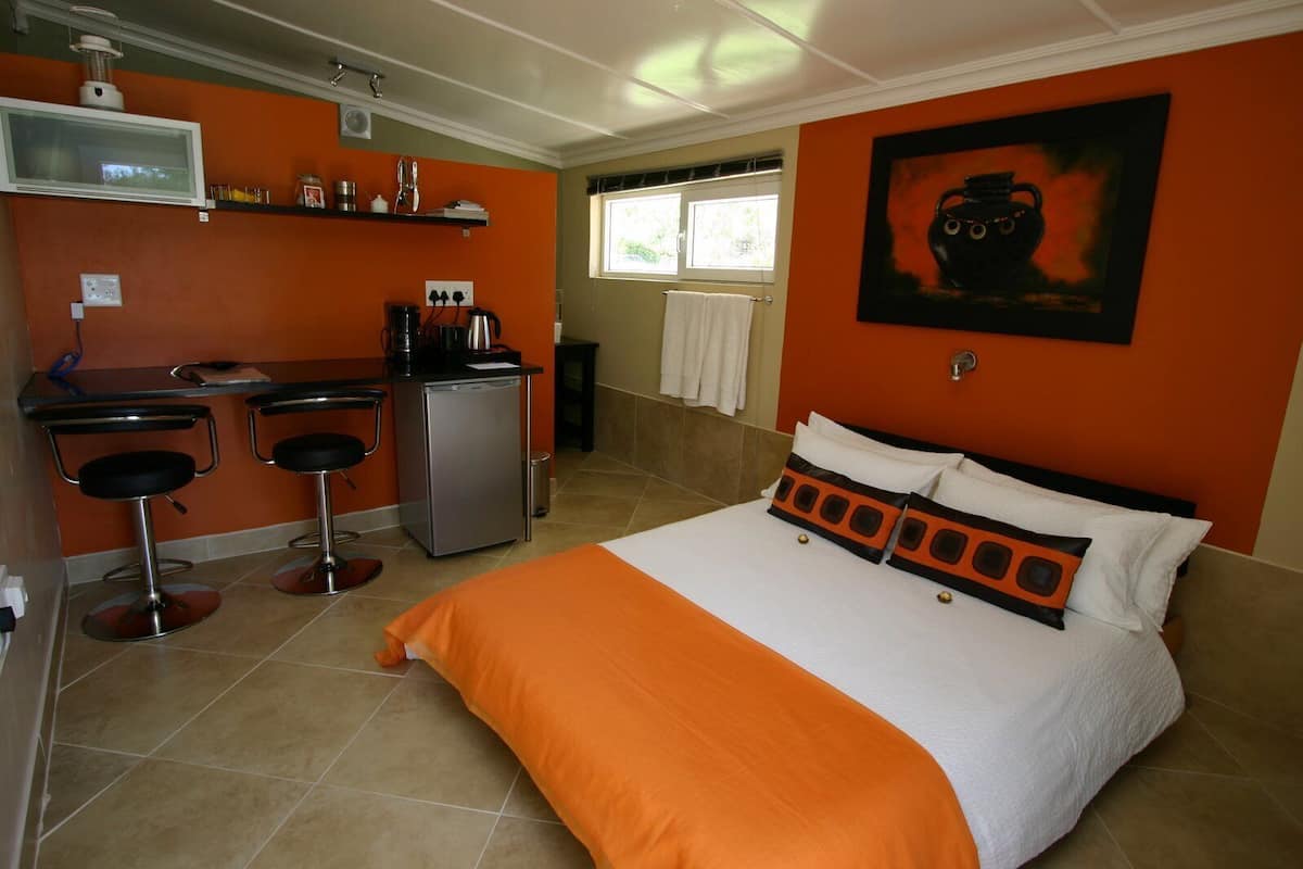 Habitación económica | Ropa de cama hipoalergénica y escritorio