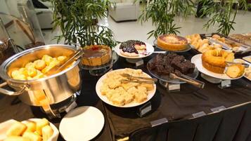 Gratis frukostbuffé varje dag