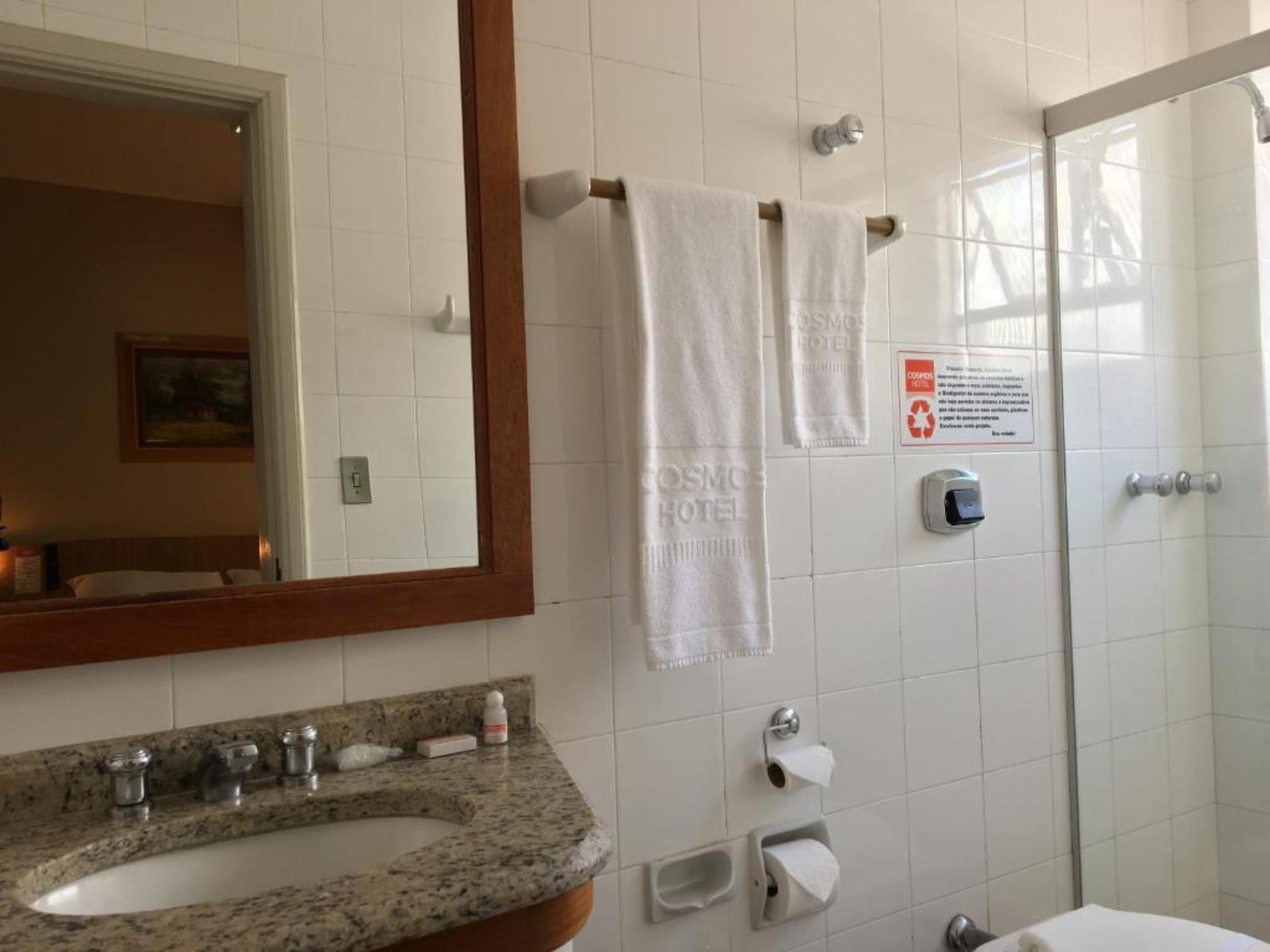 standard double room | bathroom | free toiletries, hair dryer, bidet, towels