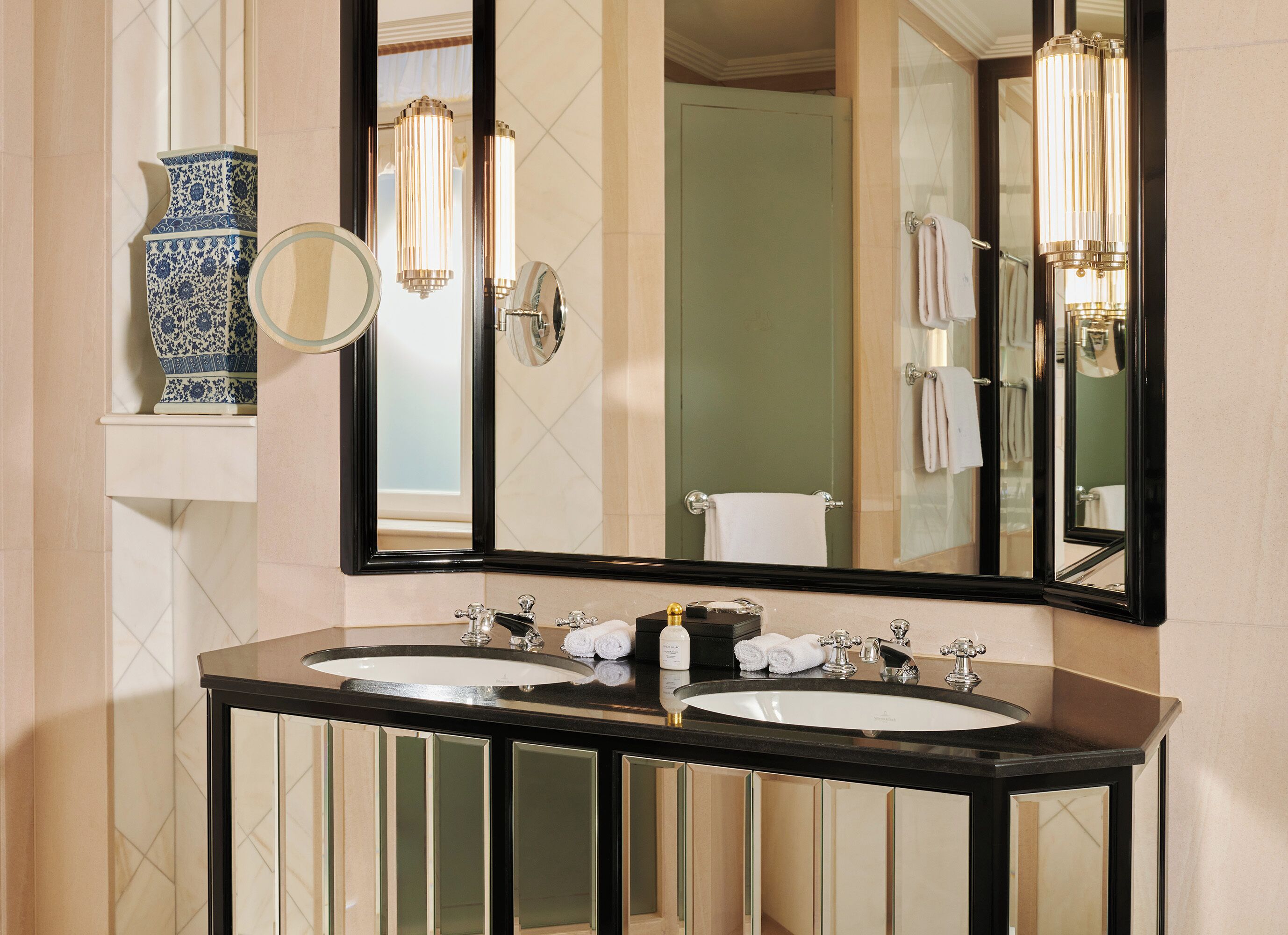 double room | bathroom | separate bathtub and shower, designer toiletries, hair dryer, bathrobes