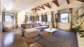 Luxury Apartment, 2 Bedrooms | Living area | Flat-screen TV